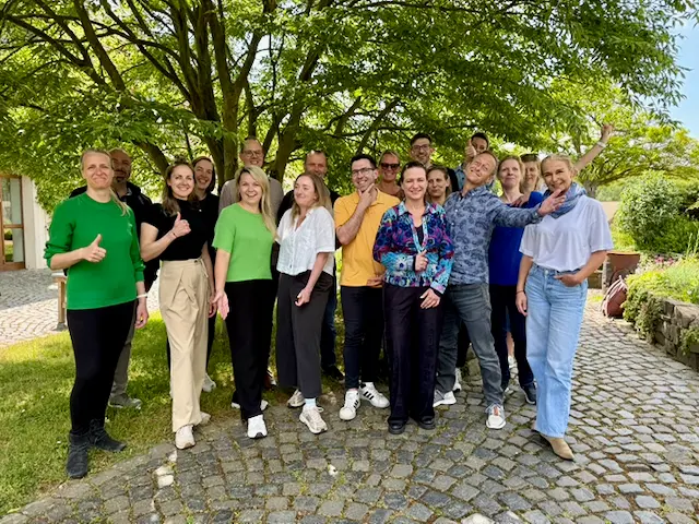 Teilnehmende der ABIS Akademie Leipzig beim Selbstreflexionsmodul der Weiterbildung Systemisches Coaching