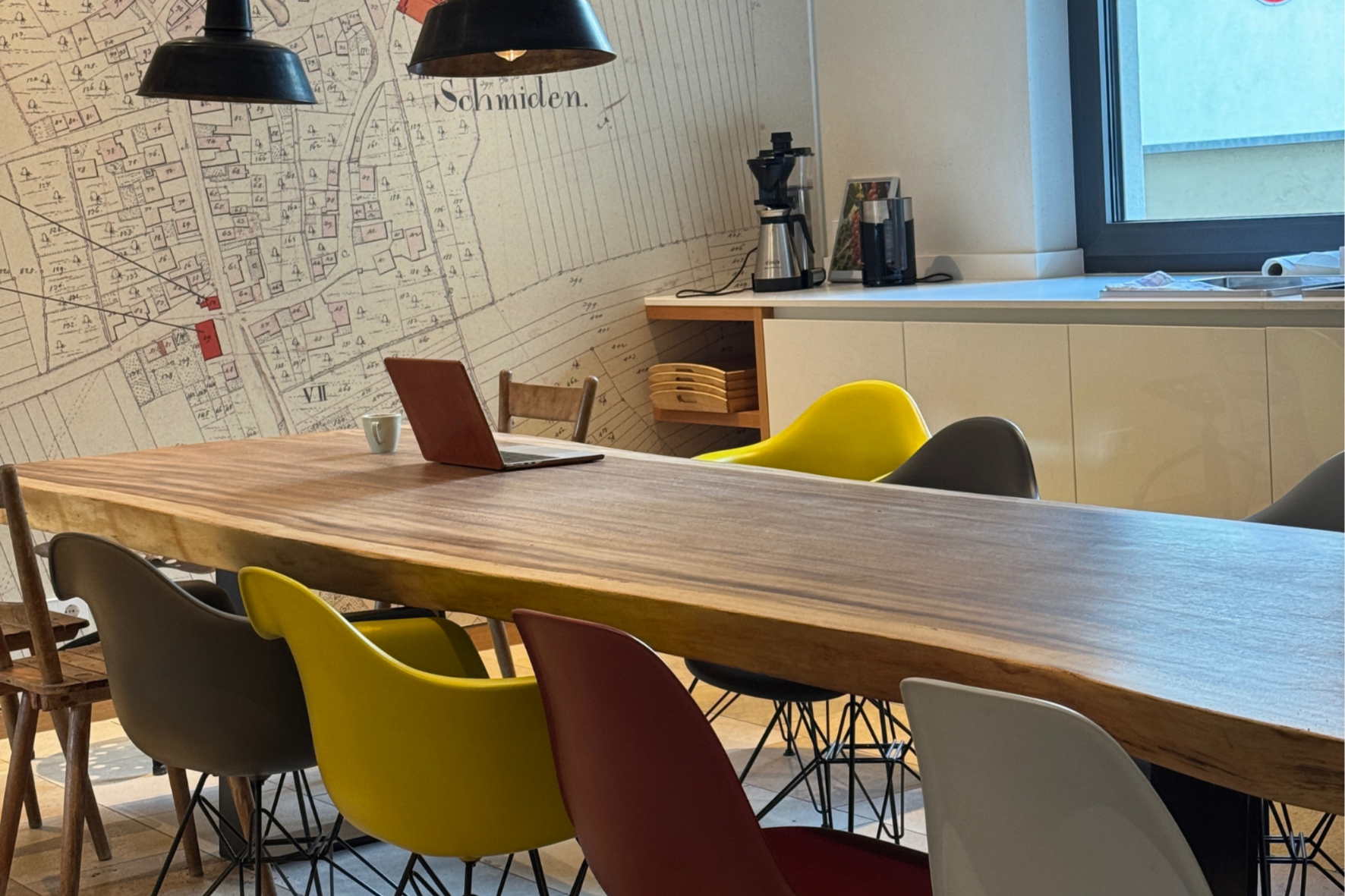 Seminarraum „Kreativküche“ der ABIS Akademie Stuttgart im Hotel Hirsch in Fellbach